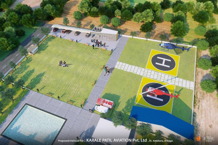 कराळे पाटील एव्हिएशन प्रायव्हेट लिमिटेड कंपनीचे उदघाटन व हेली बे हेली पोर्टचे भूमिपूजन कार्यक्रम रविवारी संपन्न