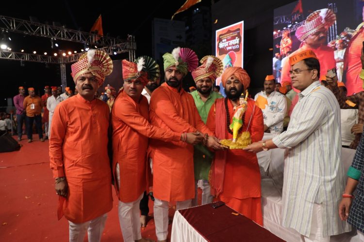 परमोच्च त्याग, समर्पण भावनेचे प्रतिक म्हणजे भगवा रंग! मोशी येथे श्रीराम जन्मोत्सव दिमाखात साजरा