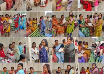 पिसोली, उंडरी येथील ए आर वी न्यू. टाऊन येथील उच्च शिक्षित महिलांनी केला घरकाम करणाऱ्या महिलांचा विशेष सन्मान.