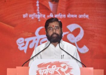 मुख्यमंत्री एकनाथ शिंदे आणि उपमुख्यमंत्री देवेंद्र फडणवीस यांच्या प्रमुख उपस्थितीत  ‘धर्मवीर -२ मुक्काम पोस्ट ठाणे’ या चित्रपटाच्या ट्रेलरचे अनावरण करण्यात आले.