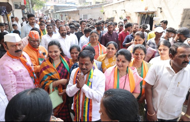 आमदार अण्णा बनसोडे यांच्या प्रचाराचा कासारवाडी मध्ये झंझावात