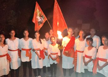 मशाल दौड आणि गडचढाईसह मुलींनी युद्धकलेचे (मर्दानी खेळ) सात ठिकाणी विशेष सादरीकरण केले.